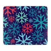 真夜中の雪 硝子のカッティングボード カッティングボード (正面)