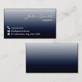 真夜中の青いコピーライターの名刺 名刺 (正面/裏面)