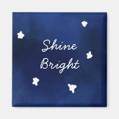 真夜中の青い星空 マグネット (正面)