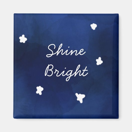 真夜中の青い星空 マグネット (正面)