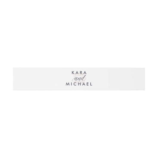 真夜中の青い書道およびダイヤモンドとの白 招待状ベリーバンド (フラット)