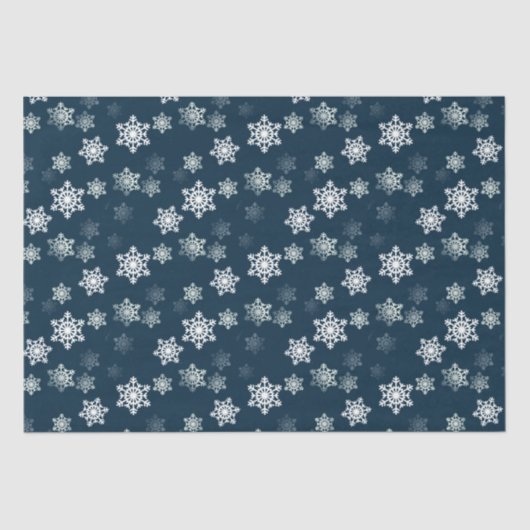 真夜中の青い雪突風 薄葉紙 (正面)