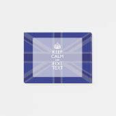 真夜中の青は平静およびあなたの文字の英国国旗保ちます ポストイット (正面)