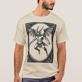 真夜中の飛行 - ガープ悪魔の昇天 Tシャツ (正面)