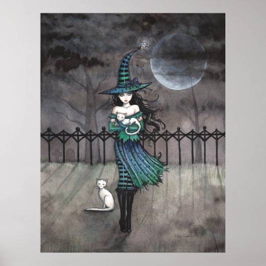 真夜中の魔女白猫ポスターの直前 ポスター (正面)