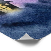 真夜中の魔法:ハロウィーントリックまたはトリートパープル ポスター (角)