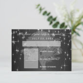 真夜中の黒の下、星の下で、ご返信を 出欠カード (スタンド正面)