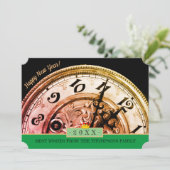 真夜中まで5分、新年おめでとう!カード/時計 シーズンカード (スタンド正面)