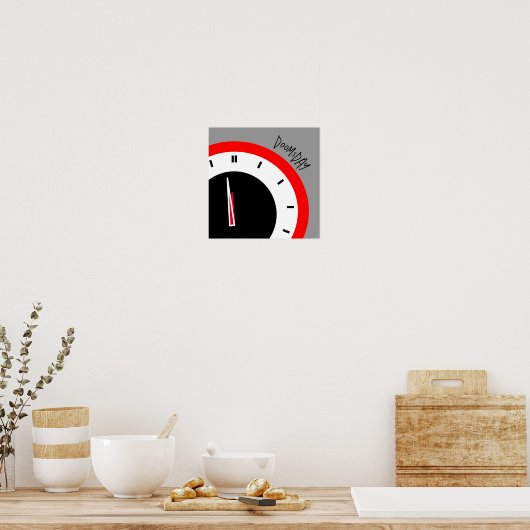 真夜中まで90秒の予測アンチ戦争 ポスター (キッチン)