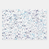 真夜中エレガントと紫の女性 ラッピングペーパーシート (正面3)