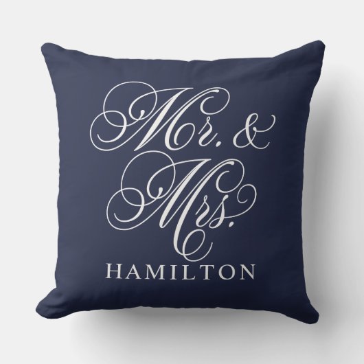 真夜中エレガントの脚本モノグラムカスタム クッション (正面)