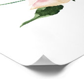 真夜中エレガント開花結婚フローラ ポスター (角)