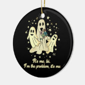 真夜中幽霊私こんにちは私が問題だ セラミックオーナメント (左)