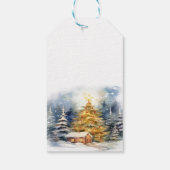 真夜中来の聖降誕祭の贈り澄ん物のラベルに ギフトタグ (裏面)