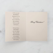 真夜中来の聖降誕祭澄んのカード シーズンカード (内部)