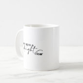 真夜中来の聖降誕祭澄んの時に コーヒーマグカップ (正面左)