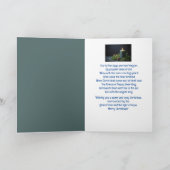 真夜中来の聖降誕祭澄ん カード (内部)