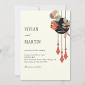 真夜中結婚秋 招待状 (正面)