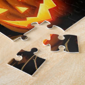 真夜中過ぎ幽霊のよく出るの恐ろしいハロウィンハウス ジグソーパズル (側面)