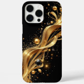 真夜中金ゴールド波 Case-Mate iPhoneケース (裏面)