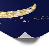 真夜中銀河系宇宙ベビーシャワーウェルカム ポスター (角)