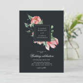 真夜中開花エレガントフローラリース 招待状 (スタンド正面)