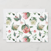 真夜中開花エレガントフローラ婚約 招待状 (裏面)