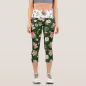 真夜中開花春フローラ カプリレギンス (正面)