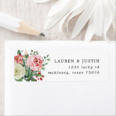 真夜中開花結婚フローラ差出人住所ラベル ラベル (インサイチュ)