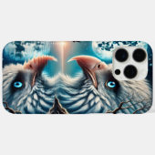 真夜中静かの月の白熱［赤熱］光を放つ下の鷲 Case-Mate iPhoneケース (裏面 (横))