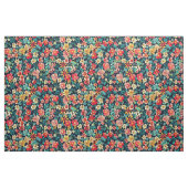 真夜中鮮やかの熱帯開花爆発 ファブリック (ファットクウォーター)