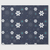 真夜冬の花の包み紙 ラッピングペーパー (フラット)
