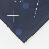 真夜冬の花の毛布 フリースブランケット (角)