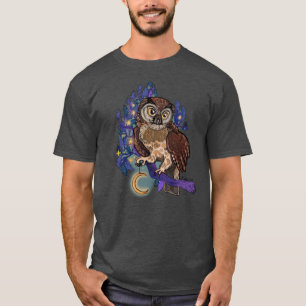 真夜木フクロウTシャツ Tシャツ