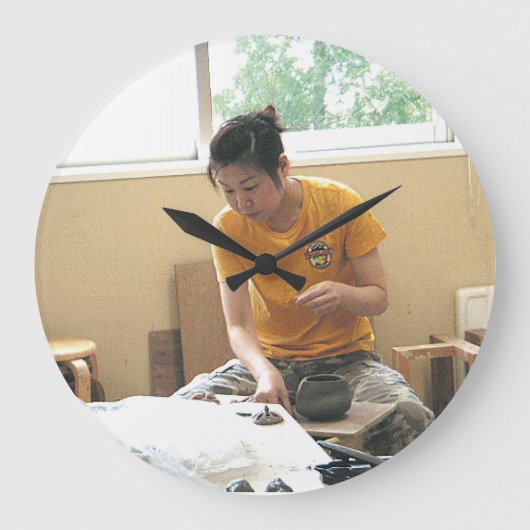 真子 mako firenze きみのじかん展 galleriafirenzeitaly ラージ壁時計 (正面)