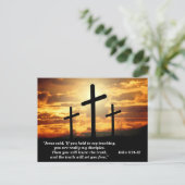 真実があなたを自由にしてくれる聖書の詩篇記憶 ポストカード (スタンド正面)