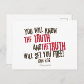 真実が君を自由にする! ポストカード (正面/裏面)