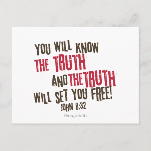 真実が君を自由にする! ポストカード (正面)