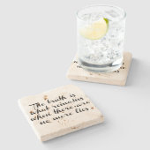 真実が残る ストーンコースター (横)