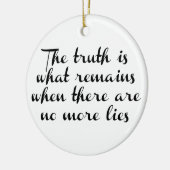 真実が残る セラミックオーナメント (左)