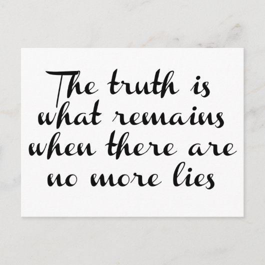 真実が残る ポストカード (正面)