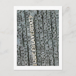 真実って何だ? – ケエスラヴァータットさん。 ポストカード