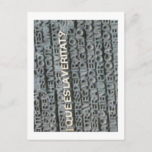 真実って何だ？ – ケエスラヴァータットさん。 ポストカード (正面)