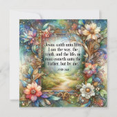 真実と人生の道アールヌーボーフローラ復活祭 シーズンカード (正面)