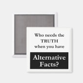 真実と代替ファクト白磁石 マグネット (正面/裏面)