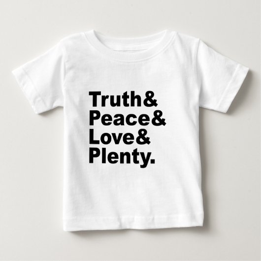 真実と平和と愛と豊かさの省庁 ベビーTシャツ (正面)