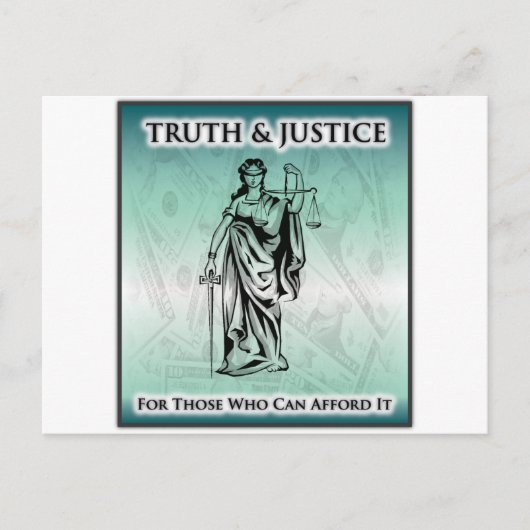真実と正義 – Lady Justice ポストカード (正面)