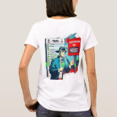 真実と誤った情報：共有前に検証 Tシャツ (裏面)