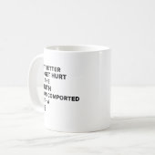 真実によって傷つく方がよい コーヒーマグカップ (正面左)