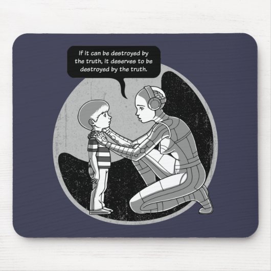 真実によって破壊される マウスパッド (正面)